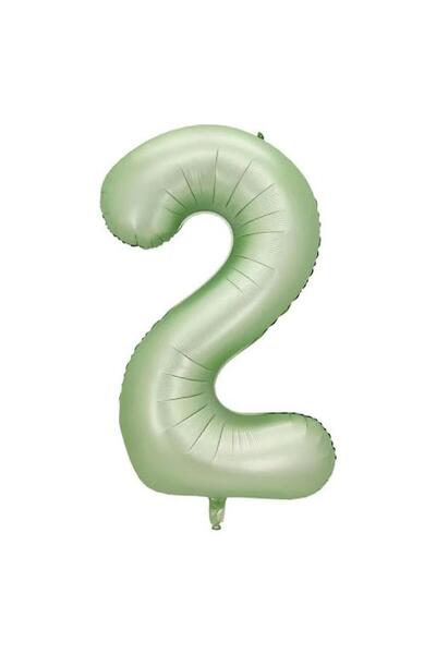 TATLI GÜNLER 2 Yaş Doğum Günü Balon Seti Küf Yeşili Konsept Folyo Balon Happy Birthday Banner Balon Buketi