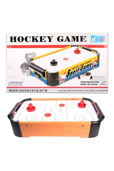 rexa 7-Piece Wooden Hockey Board Game – Fast Sling Puck Tabletop Game (31 x 10.5 x 56 cm)