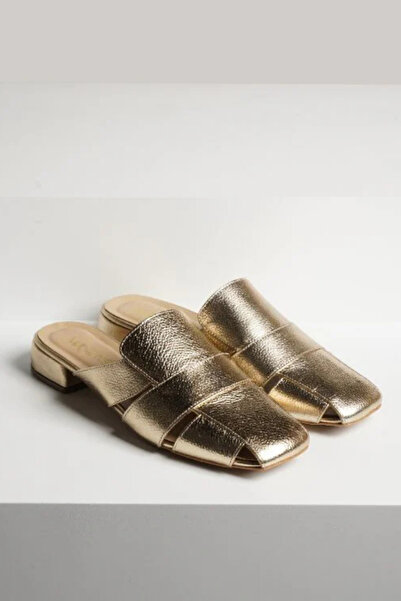 BEİAZ Majensia Kadın Metalik Bantlı Terlik