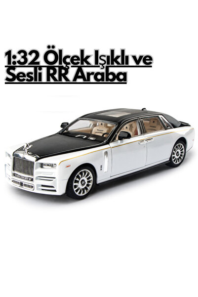 welcomein 1:32 Diecast Çek Bırak Işıklı Sesli Roll Royce Phantom – Açılır Kap...