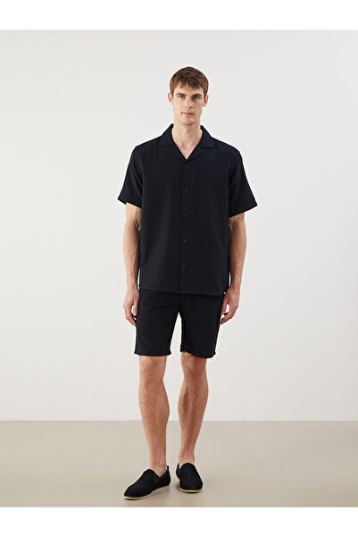 LC Waikiki Nevavm Men's Slim Fit Shorts with Tie-Waist Detail
