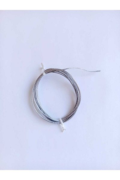 Eskişehir hobi sanat 1.2 mm 2 Meters Silvery Silver Silver Monofilament String Jewelry Design Packaging Gift Packaging String