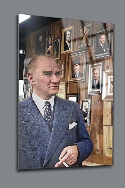glassartdesign Pictură de sticlă Ataturk 147 - Pictură Patria - Pictură Ataturk