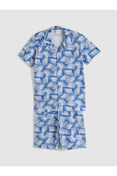 LC Waikiki Set pijamale pentru băiat cu guler cămașă sezon nou - S5QT73Z4