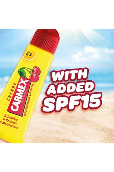 Carmex SPF15 Cherry Moisturising Lip Balm, 10g