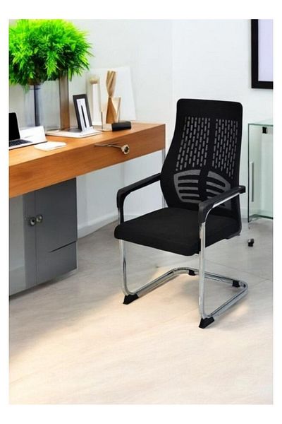 smart home Comfortable office chair set consisting of two chairs, a fixed computer chair, a meeting chair, a visitor training and conference chair