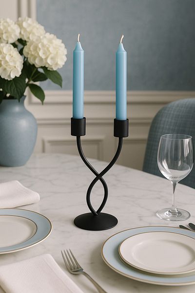 fromro Little Grace candle holder matte black