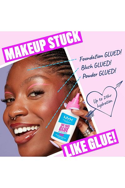 NYX Professional Makeup The Face Glue Primer, Gripping Primer, up to 24 hour hydration, up to 24 hou