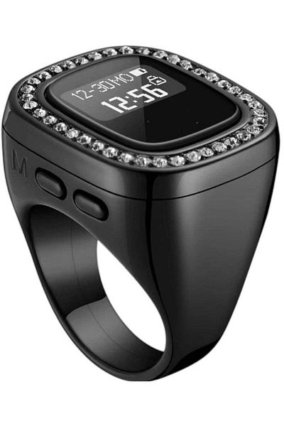 Toybox Tasbih Ring 22mm OLED Screen Multi-channel Counter with Full Screen Button and Recharge Battery