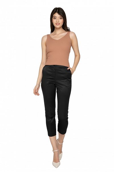 Atmosphere Fashion Camel tank top in tetra