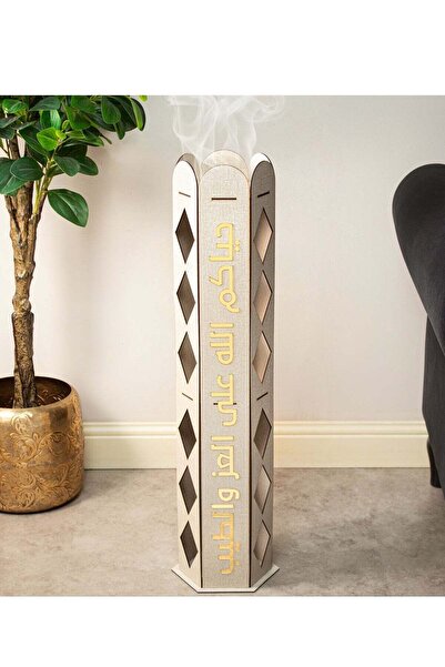 Story of candle مبخرة و مدخنه الاستقبال السداسية تحمل عبارة "حياكم الله على ا...