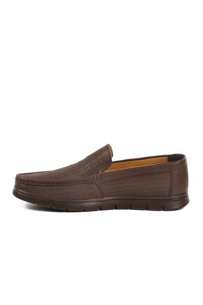 AYAKMOD 007 m Gel Sole Brown Genuine Leather Men's Casual Shoes