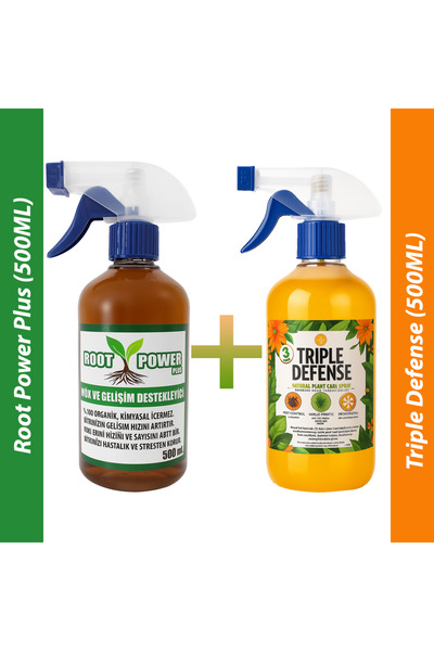 Orkide Yetiştirme Root Power Plus + Triple Defense Set (Orkide ve Bitki Kökle...