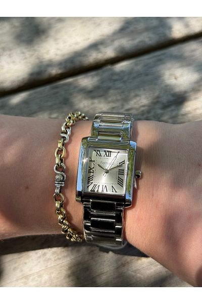 Ferrucci Stylish Steel Cord with Silver Color Green Dial Waterproof Women's Watch