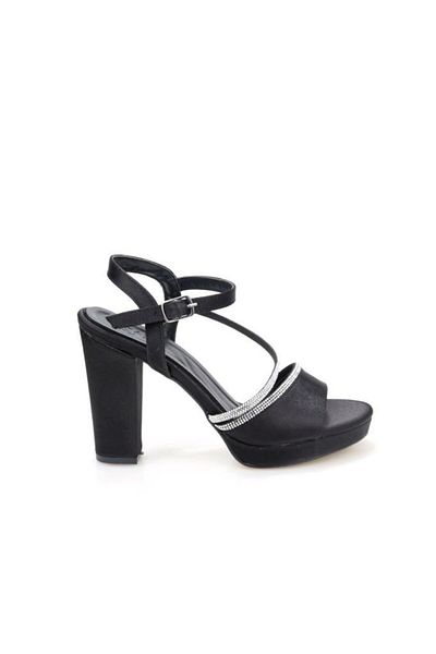 Papuçcity Tamer 03148 10 cm Platform Heeled Women's Evening Dress Shoes