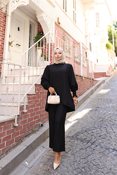 ECESSAMODAM Linen Hijab Double Set