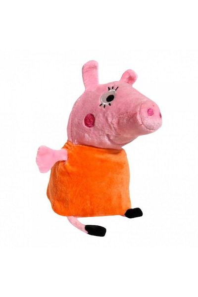 OEM Musical Plush Toy with Orange Dress, Piglet, 25 cm