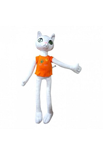 OEM Plush Toy, Cat with Metallic Insert, Elf Cat, 50 cm, White
