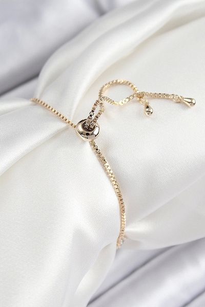 Clariss Brass Zircon Stone Starfish Model Gold Color Elevator Women's Bracelet