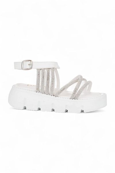 ROCKY SPORT Mimila Girl's Orthopedic Comfortable Sole White Daily Summer Stylish Sandals
