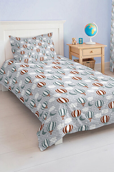 Realhomes مجموعة بيكيه مفردة للأولاد والمراهقين باللون الأزرق الفاتح والبرتقا...