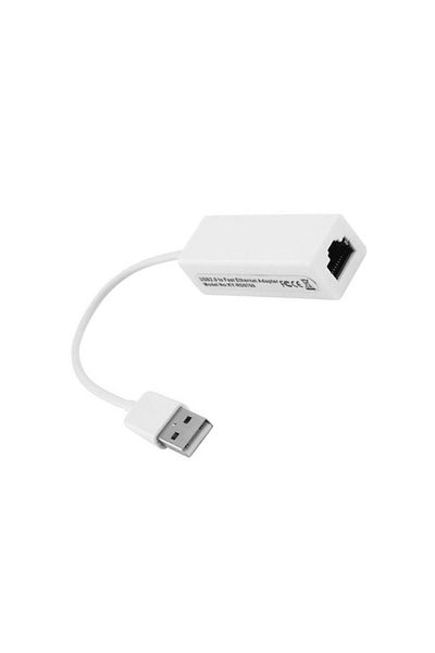 OEM High Quality Ethernet Cable, USB-A - RJ45, Universal Compatibility, Plug and Play, White