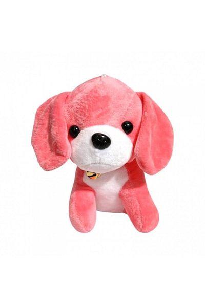 OEM Plush Toy - Dog with Bell, 17 cm, Pink