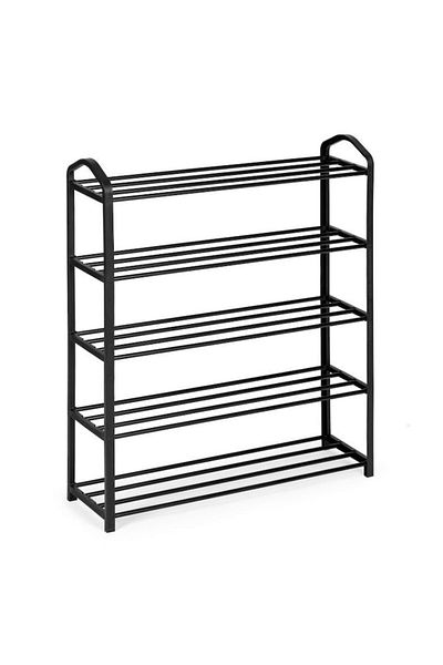 Glow Goods Shoe Rack from Metal with 5 Shelves, Ideal for Footwear, Economic, Simple Floor Storage, Easy Assemb