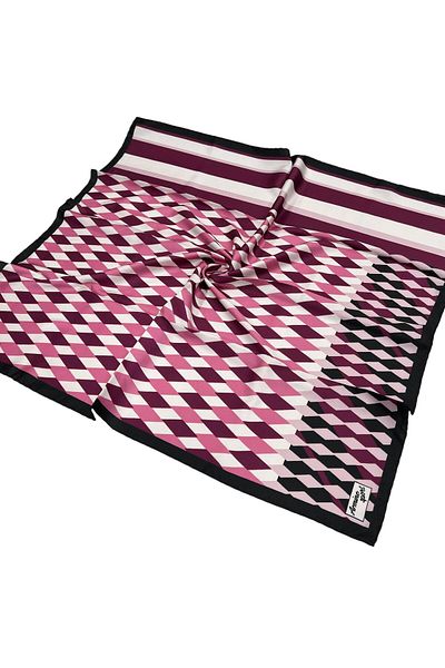 Armine Sport Twill Scarf - 8031-15 Dusty Rose Black