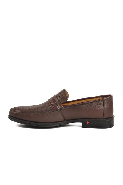 AYAKMOD 302 Gel Sole Brown Genuine Leather Men's Casual Shoes
