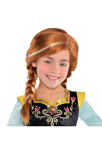 Toys Perucă pentru copii, model Prințesa Anna din Frozen