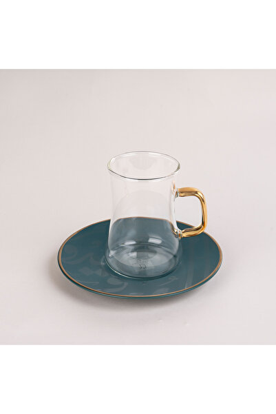 Generic Arabic Tea and Coffee Set 18Pc Porcelain Mattglow Green