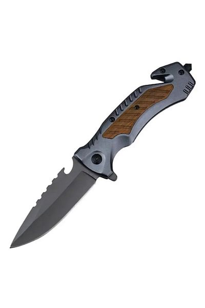 OEM Multifunctional Knife, Stainless Steel, Glass Breaker and Belt Cutter, Ergonomic Handle, Gray, M05