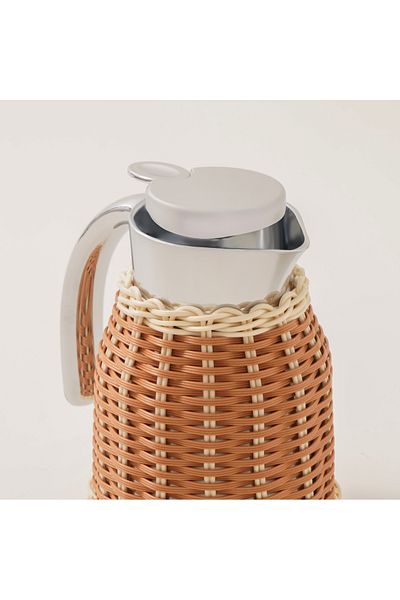 Dallaty vacuum flask 0.8L rattan brown