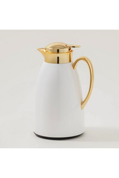 Dallaty 1L stainless steel vacuum flask, white