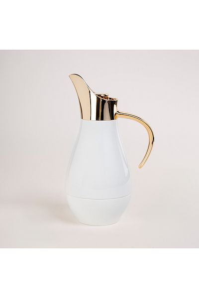 Dallaty steel vacuum flask white/gold 1L