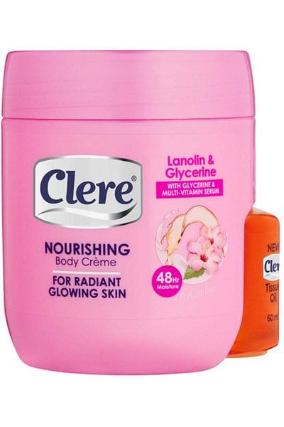 Clere Lanolin And Glycerin Body Cream White 400ml