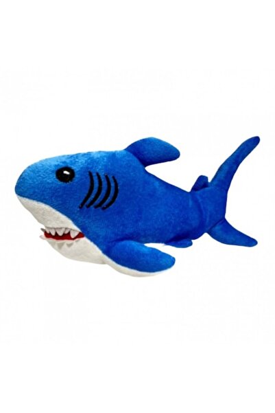 OEM Jucărie De Pluș, Rechin Cu Detalii Brodate, 27 Cm, Albastru
