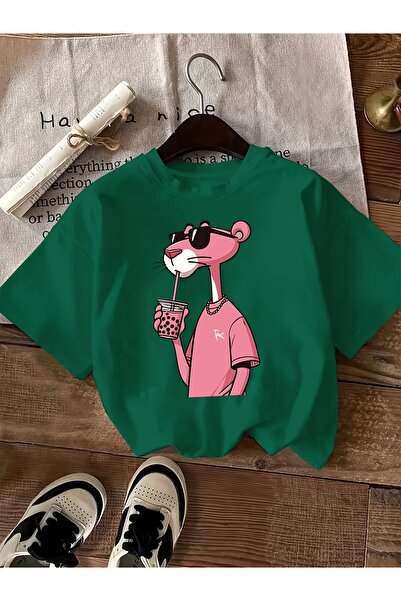 cc collection Tricou oversize cu imprimeu Pink Panther pentru femei/bărbați, ...