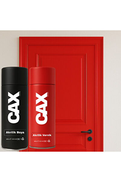 caxcolors AHŞAP & LAKE & MDF & PANEL KAPI BOYASI AKRİLİK SPREY BOYA 400 ML + ...