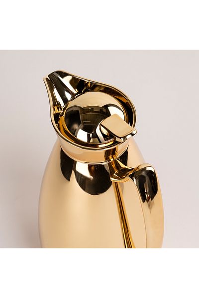 Dallaty full gold steel vacuum flask with gold mic 1L