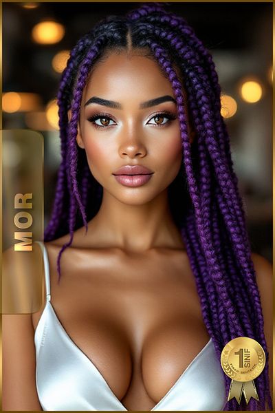 TAM TARZ Fiber Synthetic Hair for African Braid Rasta and Box Braid - Purple