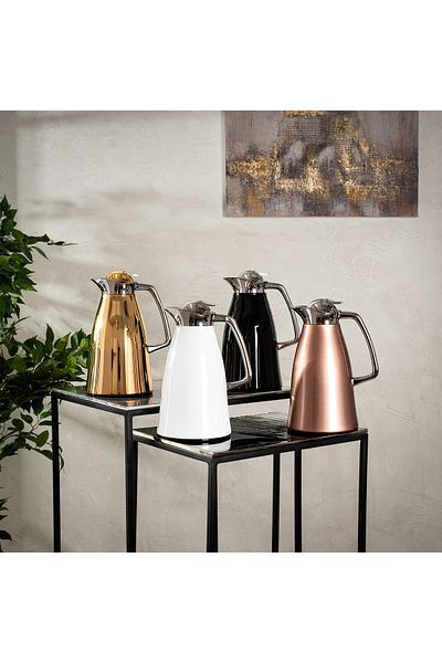Dallaty vacuum flask beige and gold 1L