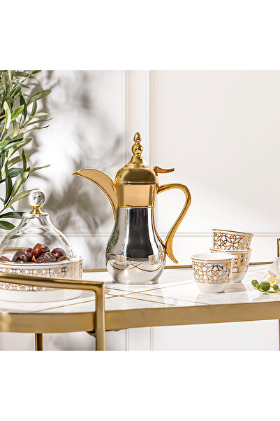 Dallaty silver/gold mini vacuum flask 300 ml