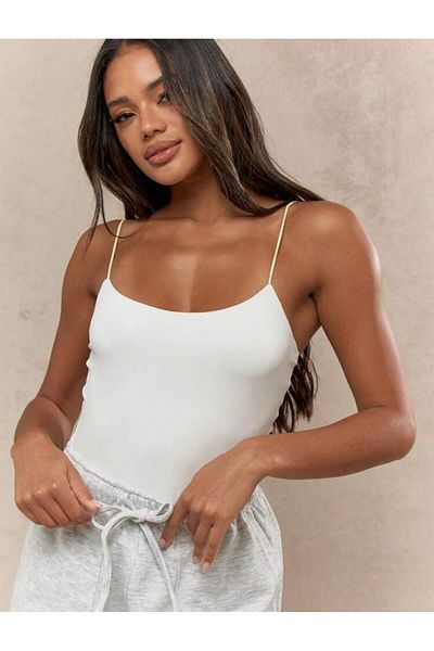 sportiness Women's Rope Strap Knitted Body Blouse