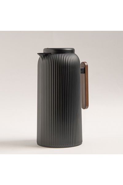 Dallaty black plastic vacuum flask 1L