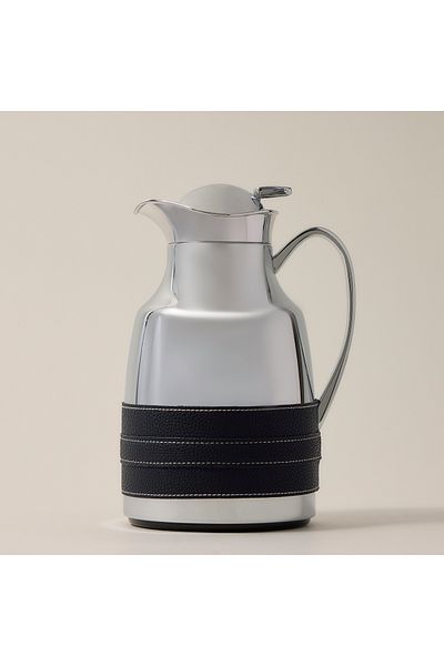 Dallaty steel vacuum flask leather beige 1L