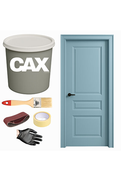 caxcolors AHŞAP & LAKE VERNİKLİ KAPI AKRİLİK BOYA SETİ 1 LİTRE + FIRÇA + ZIMP...