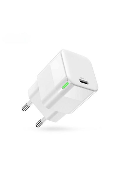OEM Incarcator Retea 220V, 30W PD, USB-C, Indicator LED, Alb