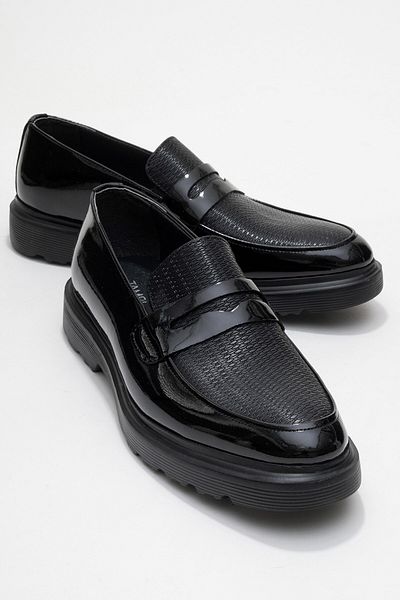 maximoda Pantofi pentru bărbați clasici de seară din piele lacuită, potriviti pentru costume și costume de mire